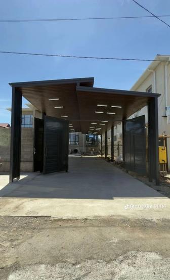 Навес ангар склад ворота топчан качели