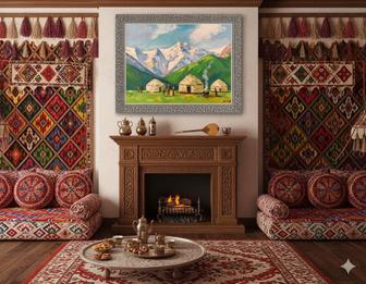 Картина Утро в жайлау