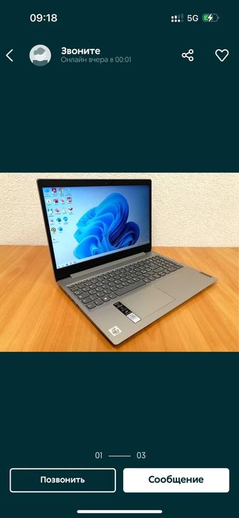 Новое Поколение Lenovo / Core i3-1005G1 10 поколение процессора / Hdd 1 tb