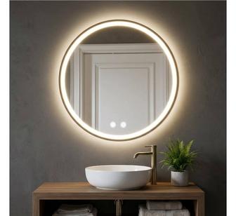 Зеркало с подсветкой 200/300 мм