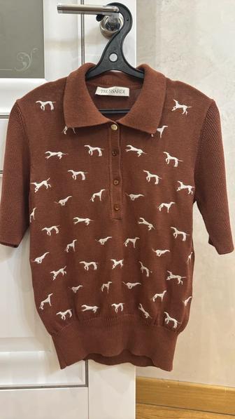 Трикотажная футболка-поло Trussardi