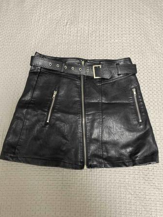 Кожаная юбка