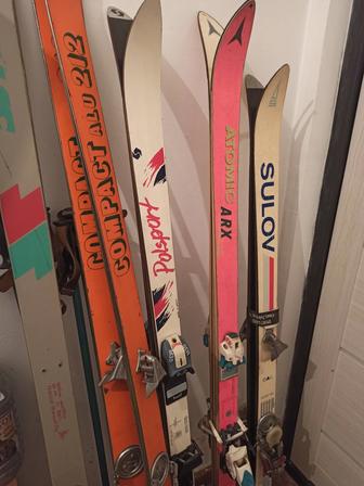 Лыжи горные разной ростовки