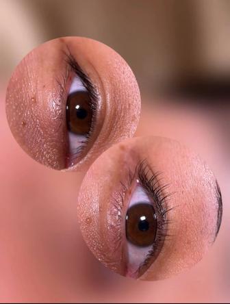 Ламинат ресниц и бровей