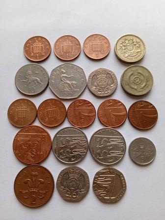 Монеты Великобритания и др стран.
