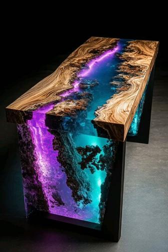 Эксклюзивные столы из эпоксидной смолы в Алматы