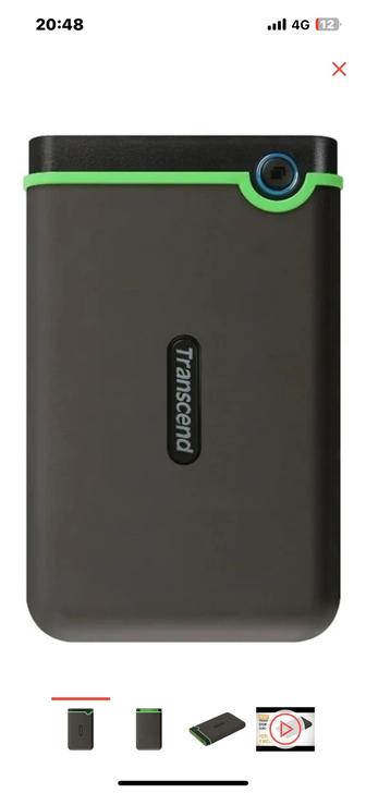 Внешний накопитель Transcend TS1TSJ25M3S 1000 Гб