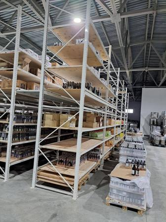 Стеллажи мезонин для склада в два этажа