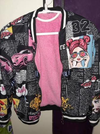 Бомбер весенний на девочку