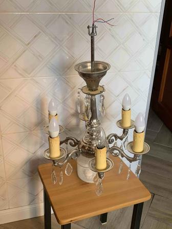 Продаю советскую хрустальную люстру