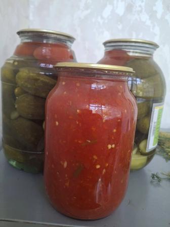 Продам консервация огурцы лечо аджика компот