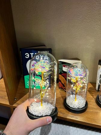 Элегантный декоративный светильник под стеклянным куполом