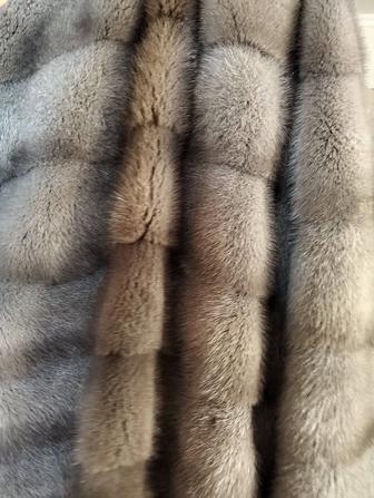 Шүбә норковая цельная цвет серый
