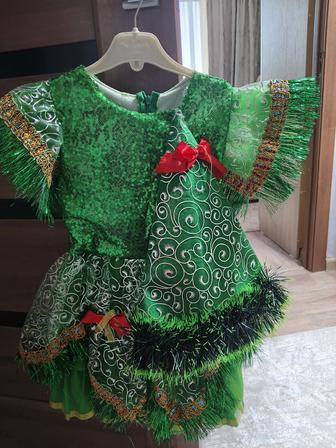 Новогодний костюм елочка для девочки