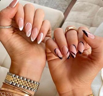 Акция на маникюр с гель покрытием всего