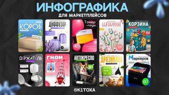 Дизайнер инфографики для WB OZON KASPI