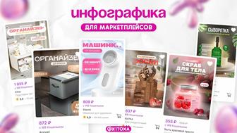 Дизайнер инфографики для WB OZON KASPI