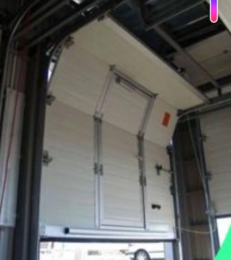 Автоматические секционные ворота б/у в хорошем состоянии