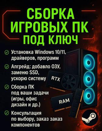 Сборка ПК компьютеров на заказ