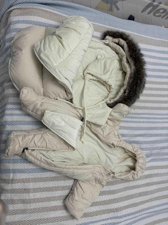 Комплект из конверта и комбинезона для новорожденных