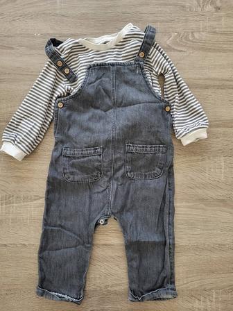 Джинсовый комбез и кофта