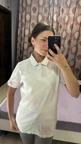 Поло белое классическое