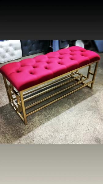 Банкетка лофт. Банкетка пуфик. Прихожка. Пуф. Обувница пуфик.