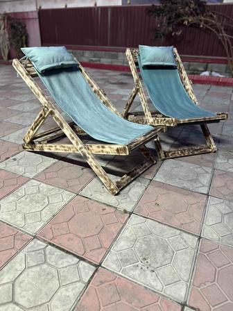 Шезлонг для дома и сада новые отличного качества кресло