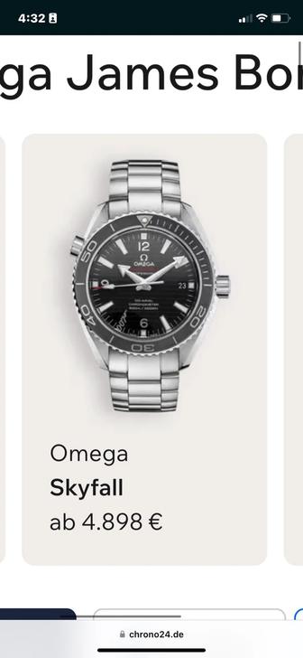 OMEGA 007 seamaster James Bond Мужские наручные часы