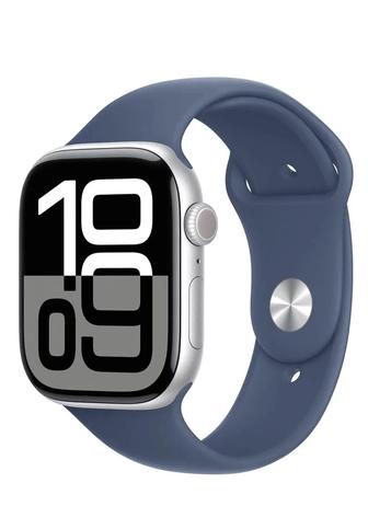 Apple Watch  10, M/L, 46 мм, серебристо-синий