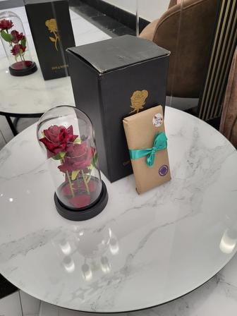 Роза 20 см дубайский шоколaд