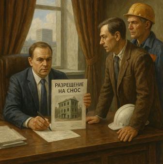 Разрешение на Снос сооружений, акт на снос