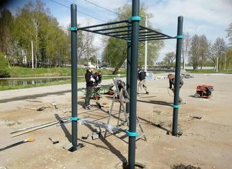 Установка и ремонт воркаут площадок