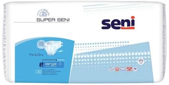 Seni Super Large подгузники для взрослых L 30 шт