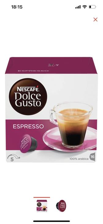 Капсулы кофе Dolce Gusto