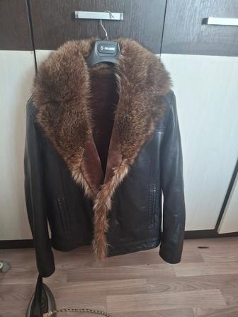 Зимняя куртка дубленка мужской