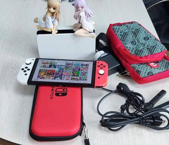 Nintendo Switch Oled прошитый Ultra, SD 256, чехол сумка стекло.