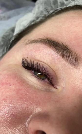 Наращивание ресниц, make up