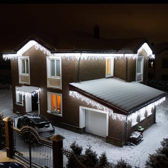 Установка гирлянд Бахрома Raim Electric