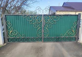 Продам ворота кованые б/у