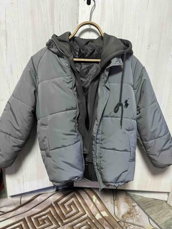 Разгрузка гардероба зимнюю куртку на мальчика 6 7 лет новая