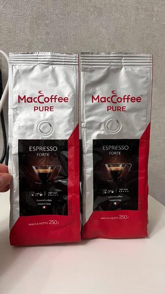 Кофе жареный молотый MacCoffee PURE Espresso, 250 гр