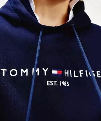 Синяя оригинальная кофта Tommy Hilfiger