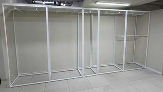 Рейлы белые ( стойки) вешалки напольные