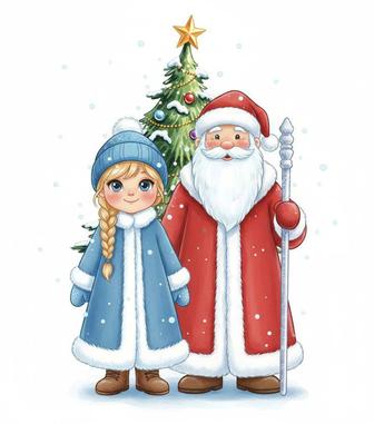 Поздравление Деда Мороза и Снегурочки