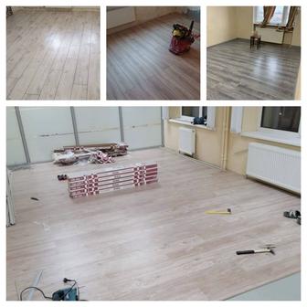 Ламинат, плинтуса