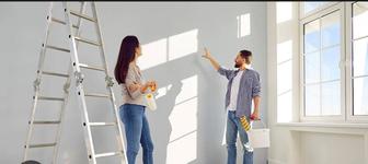 Ремонт квартиры в Актау, малярные работы, установка дверей, клейка обои