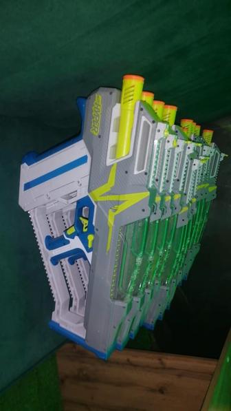 Бластеры нерф с резиновыми пулями и экипировкой в комплекте