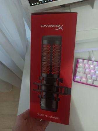 Микрофон HyperX QuadCast чёрный - красный