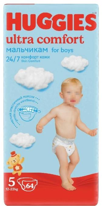 Памперс HUGGIES ultra comfort размер5 64шт